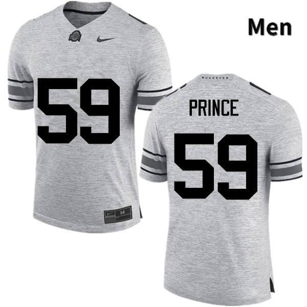 Ohio State Buckeyes Isaiah Prince Men's #59 Gray Game Stitched College Football Jersey